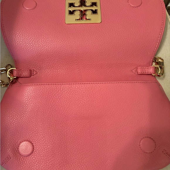 Tory Burch Pink Crossbody Bag with Gold Logo - Picture 2 of 5